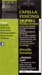 Mobile Screenshot of capella-fidicinia.de